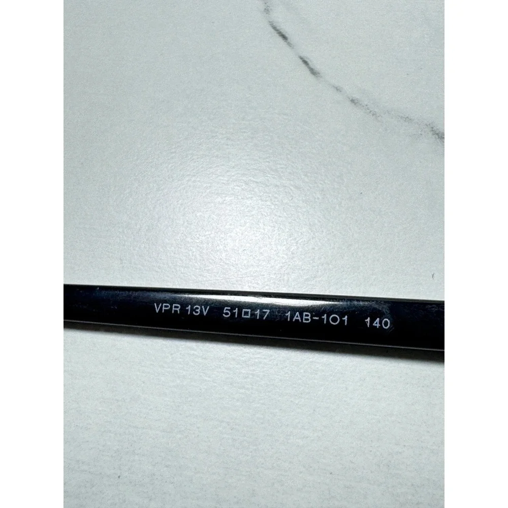 Prada VPR 13V Black Cat Eye Eyeglasses Frames 51-17-140 1AB-1O1 Made in Italy